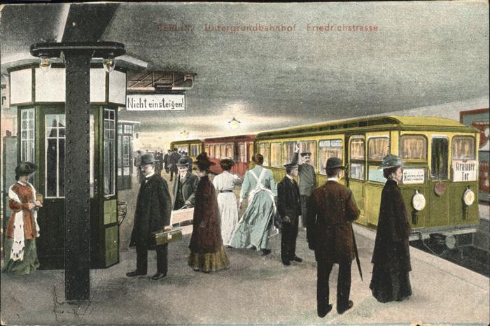 U-Bahn Subway Underground Berlin Friedrichstrasse