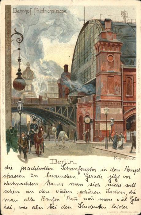 Kley Nr. 154 Berlin Bahnhof Friedrichstrasse