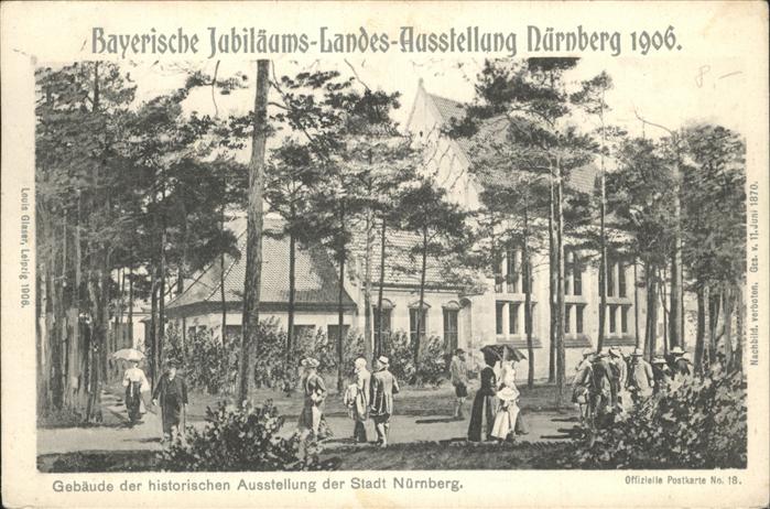 Ausstellung Bayr Landes Nuernberg 1906 Gebäude Stadt Nürnberg