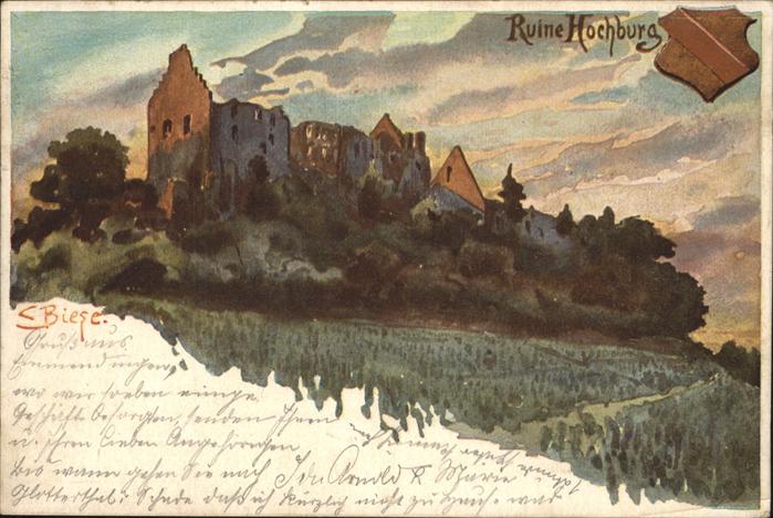 Biese Carl Karl Ruine Hochburg