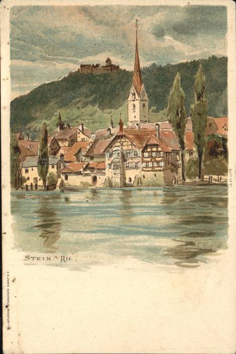 Biese Carl Karl Stein am Rhein Litho