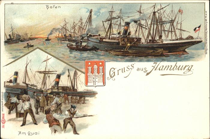 Segelschiffe Hamburg Hafen Quai