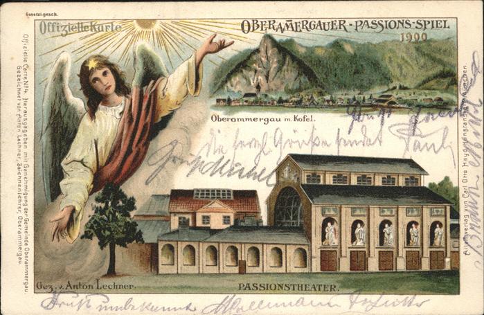 Passionsspiele Oberammergau Theater Kofel Engel Lechner Anton