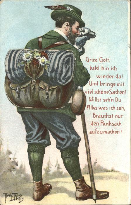 Thiele Arthur Nr. 803 Tourist Rucksack Fernglas Wande