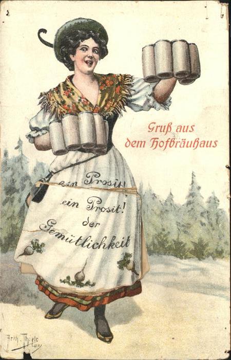 Thiele Arthur Nr. 810 Bayerin Bier Hofbraeuhaus