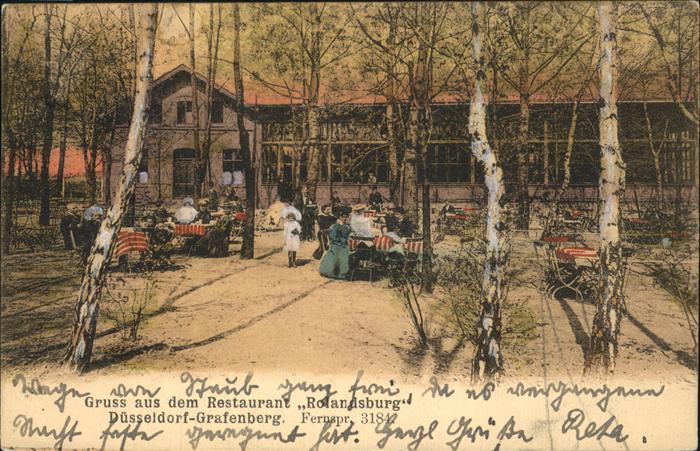 Grafenberg Duesseldorf Restaurant Rolandsburg Garten