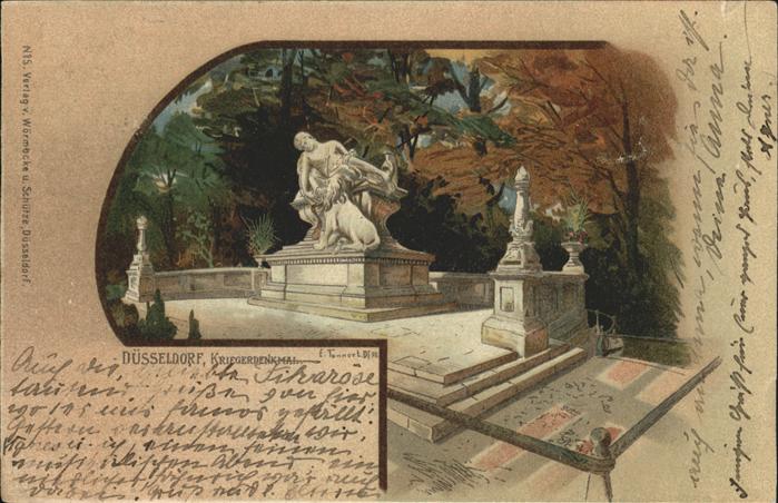 Duesseldorf Kriegerdenkmal Skulptur