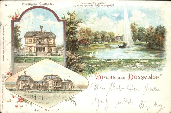 Duesseldorf Kunsthalle Hofgarten Schloss Jägerhof B