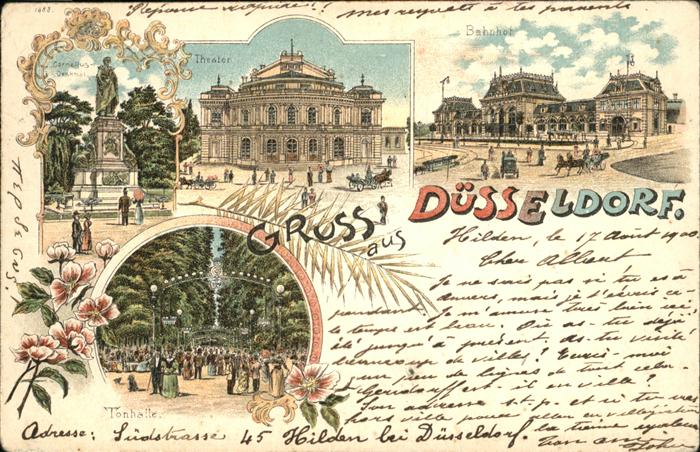 DuessELDORF CITY Theater Bahnhof Tonhalle