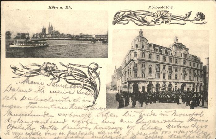 Koeln Rhein Monopol Hotel Dom Dampfer