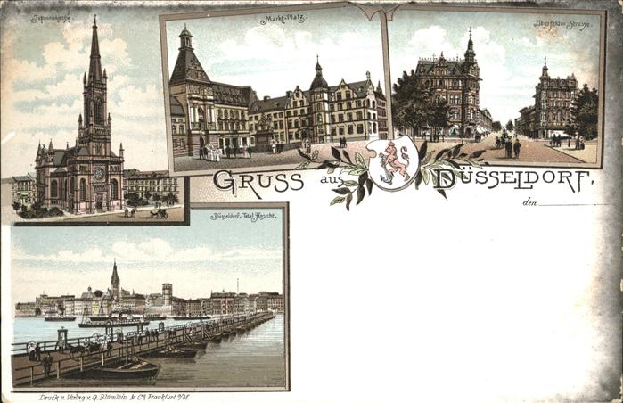 Duesseldorf Johanniskirche Marktplatz Elberfelder S