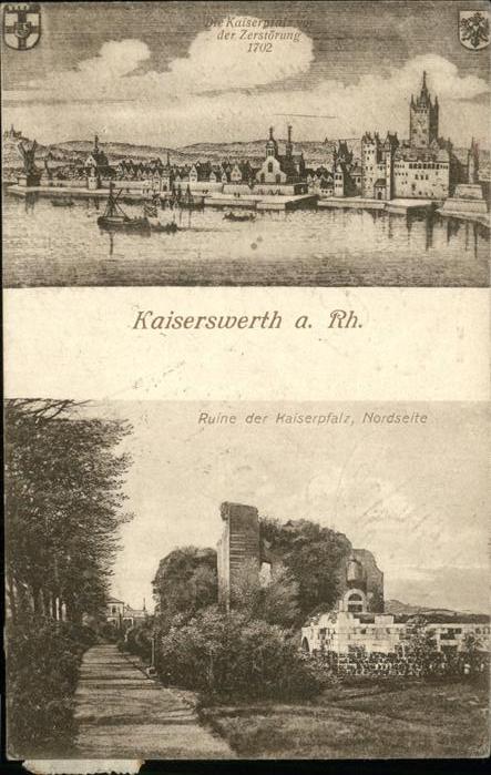 Kaiserswerth Kaiserpfalz vor der Zerstörung 1702 Rui
