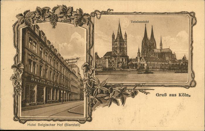 Koeln Rhein Hotel Belgischer Hof Bierstall Dom