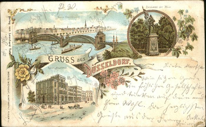 Duesseldorf Neue Rheinbrücke Kunstakademie Krieger