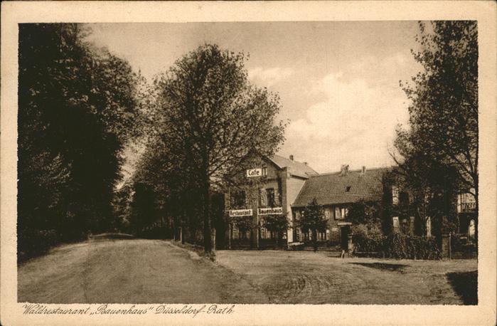 Rath Duesseldorf Waldrestaurant Bauernhaus