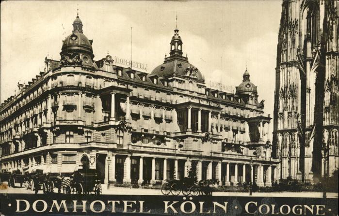 Koeln Rhein Domhotel Pferdedroschke