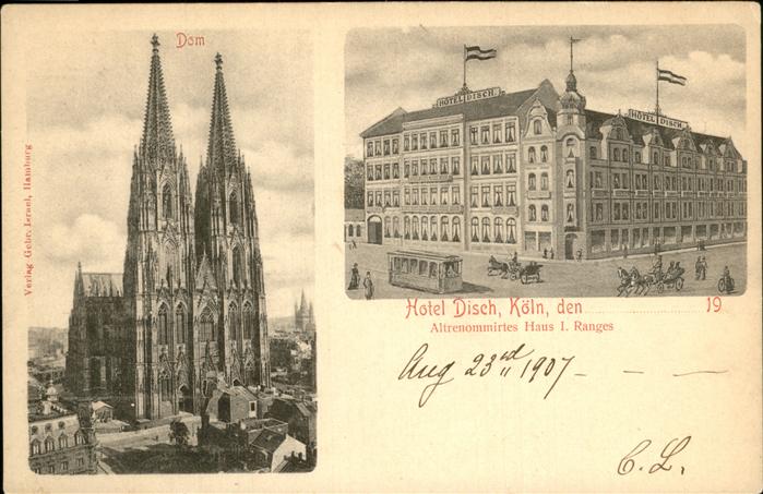 Koeln Rhein Dom Hotel Disch