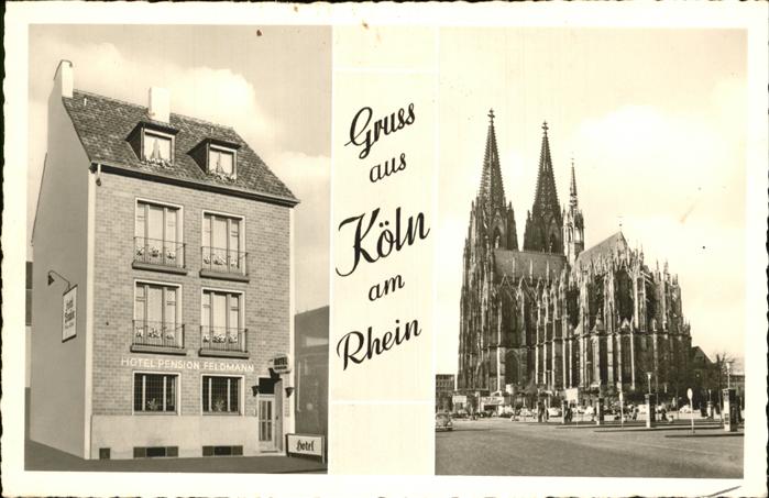 Koeln Rhein Hotel Pension Feldmann Dom