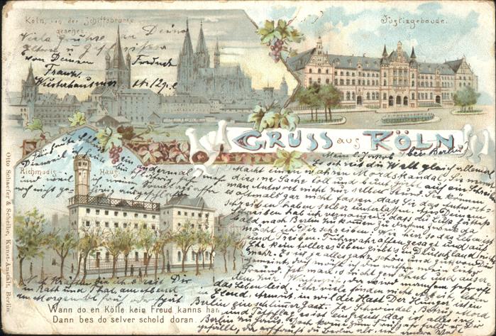 Koeln Rhein Dom Justizgebäude Richmodis Haus