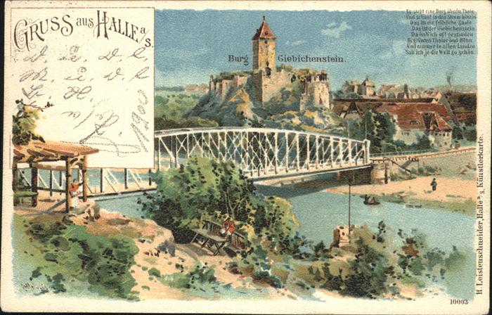 Halle Saale Burg Giebichenstein Bruecke