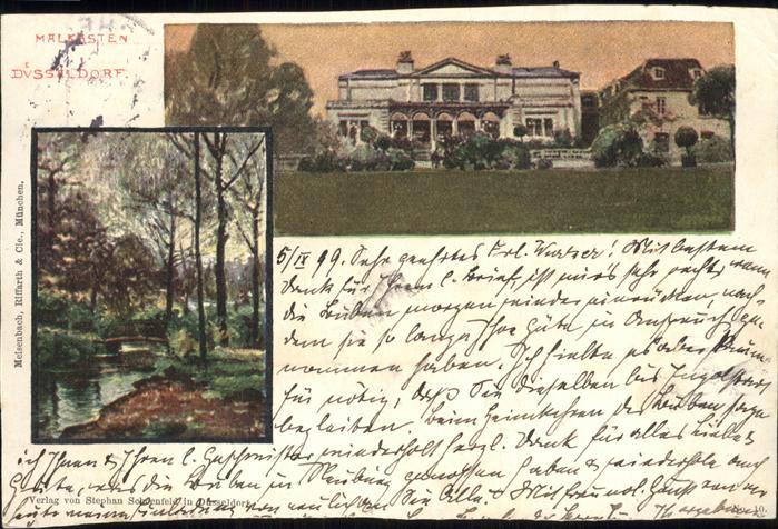 DuessELDORF  CITY Malkasten Kuenstlerverein Park