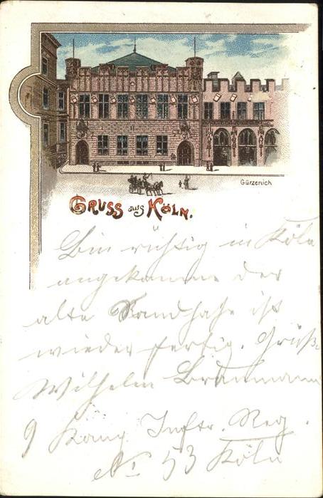 Koeln Rhein Gürzenich Festhalle