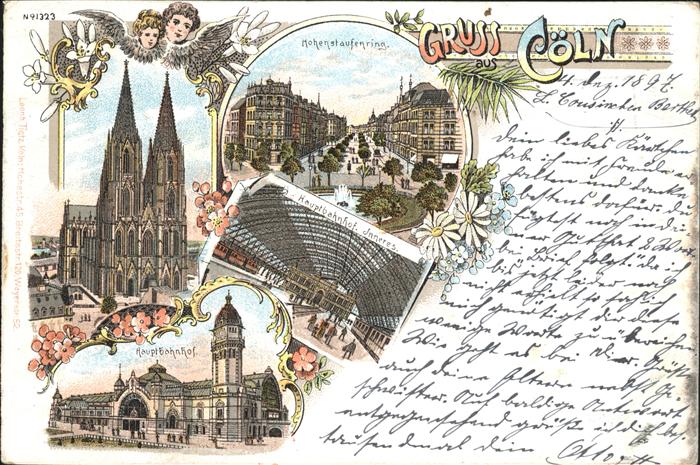 Coeln Rhein Dom Hohenstaufenring Bahnhof