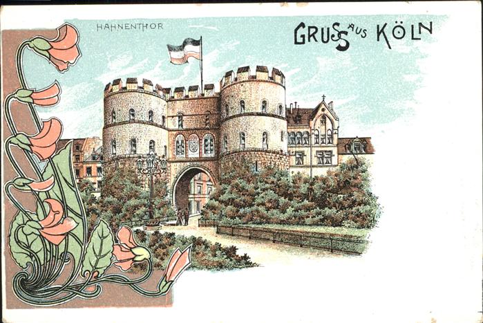 Koeln Rhein Hahnentor Burg
