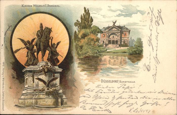 Duesseldorf Kaiser Wilhelm Denkmal Kunsthalle