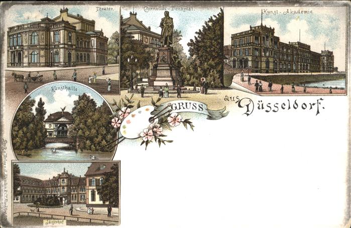 Duesseldorf Theater Cornelius Denkmal Kunstakademie