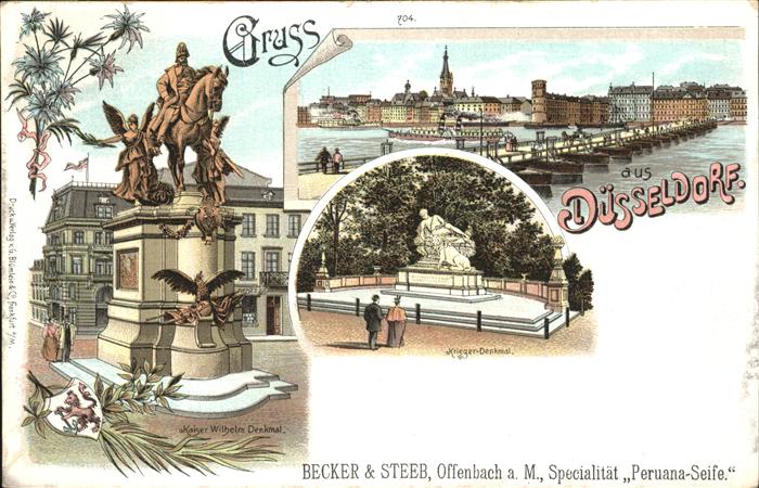 Duesseldorf Kaiser Wilhelm Denkmal Kriegerdenkmal R