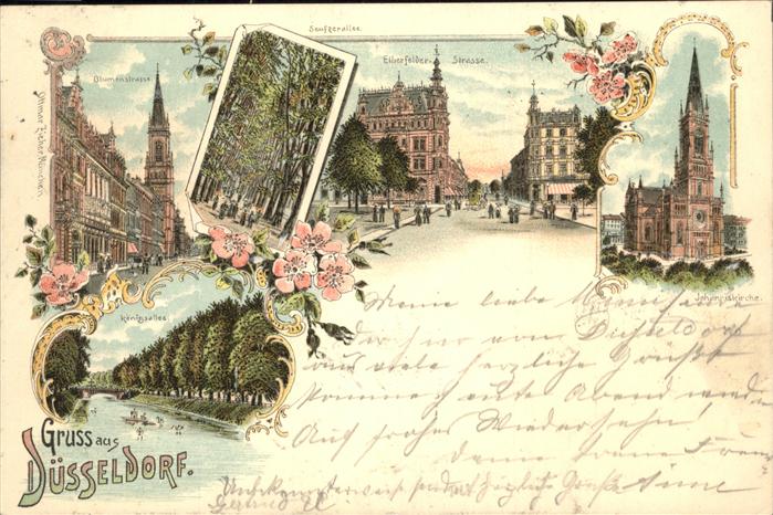 Duesseldorf Blumenstrasse Elberfelder Strasse Johan