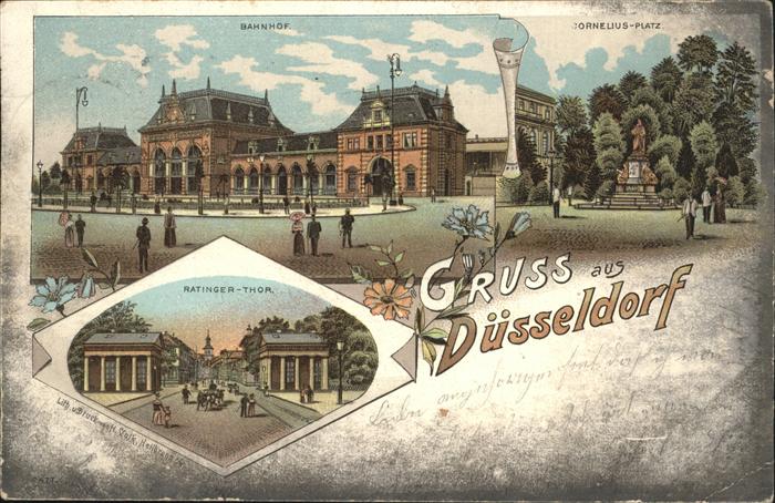 Duesseldorf Bahnhof Ratinger Tor Corneliusplatz Den