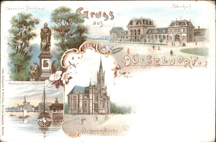 Duesseldorf Cornelius Denkmal Bahnhof Johanniskirch