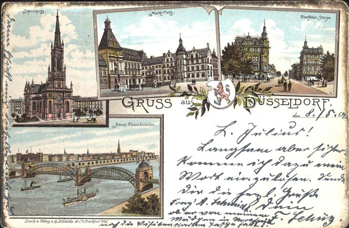 Duesseldorf Johanniskirche Marktplatz Elberfelder S