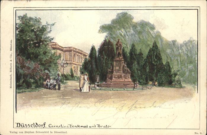 Duesseldorf Cornelius Denkmal Theater