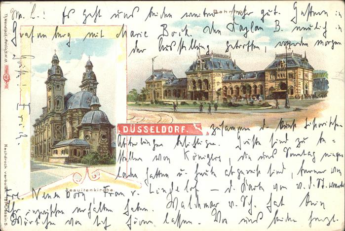 DuessELDORF  CITY Jesuitenkirche Bahnhof