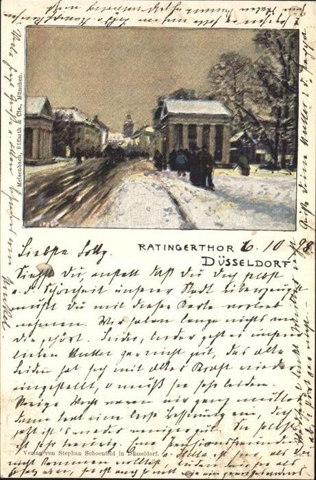 Duesseldorf Ratinger Tor Künstlerkarte