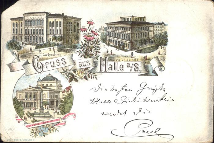 Halle Saale Gymnasium Universität Theater