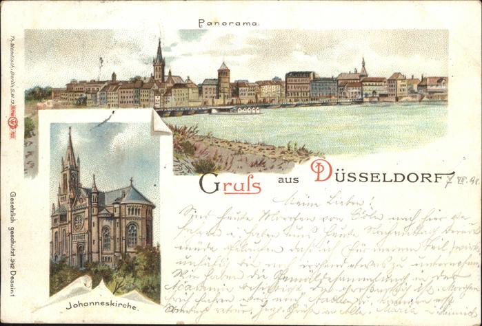 Duesseldorf Johanneskirche Panorama