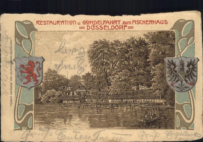 Duesseldorf Restaurant Gondelfahrt zum Fischerhaus