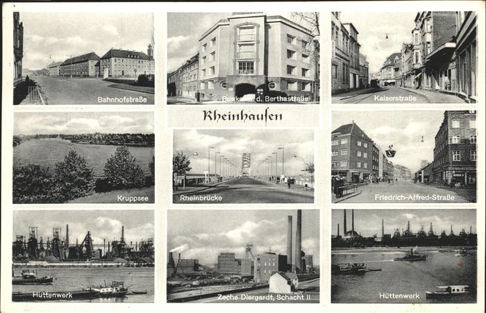 Rheinhausen Hochemmerich Bahnhofstrasse Kruppsee Bunker Hüttenwe