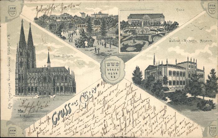 Coeln Rhein Zoologischer Garten Floragarten Park Wa