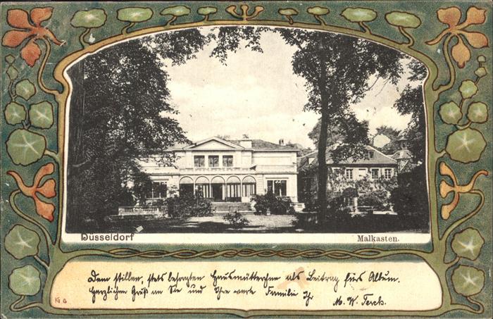 DuessELDORF  CITY Malkasten Kuenstlerverein