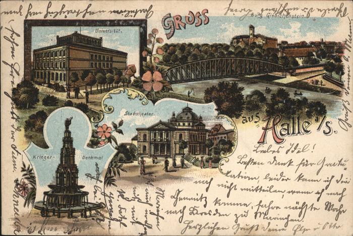 Halle Saale Universität Brücke Burg Giebichenstein