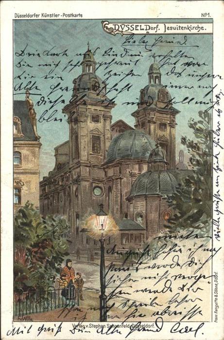 Duesseldorf Jesuitenkirche Künstlerkarte