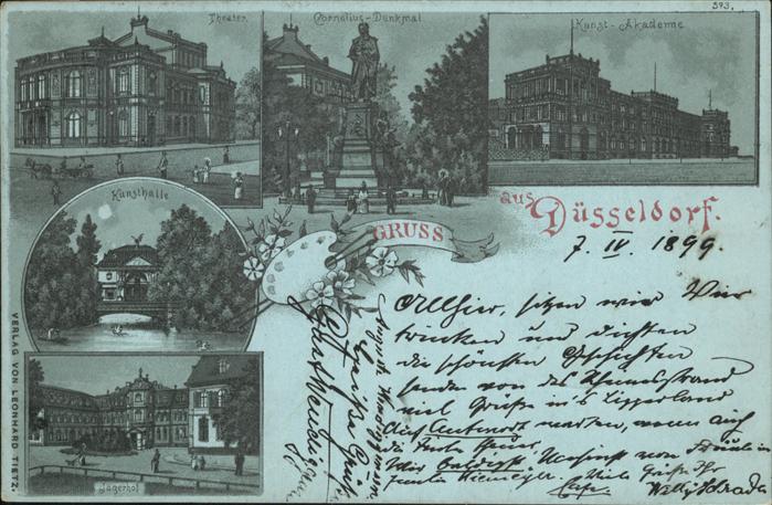 Duesseldorf Theater Cornelius Denkmal Kunstakademie