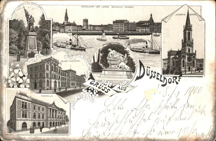 Duesseldorf Denkmal der 39er Kunstakademie Dampfer