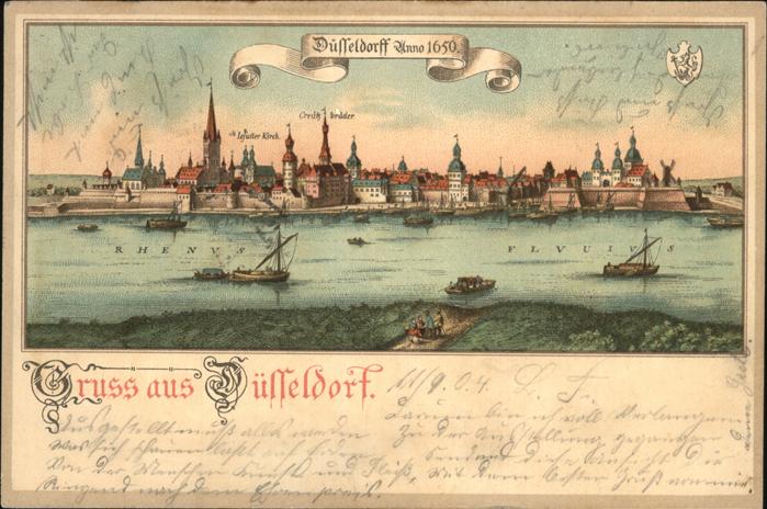 Duesseldorf anno 1650 Gesamtansicht