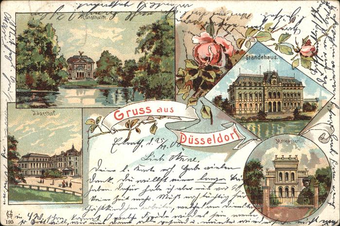 Duesseldorf Kunsthalle Ständehaus Malkasten Künstle